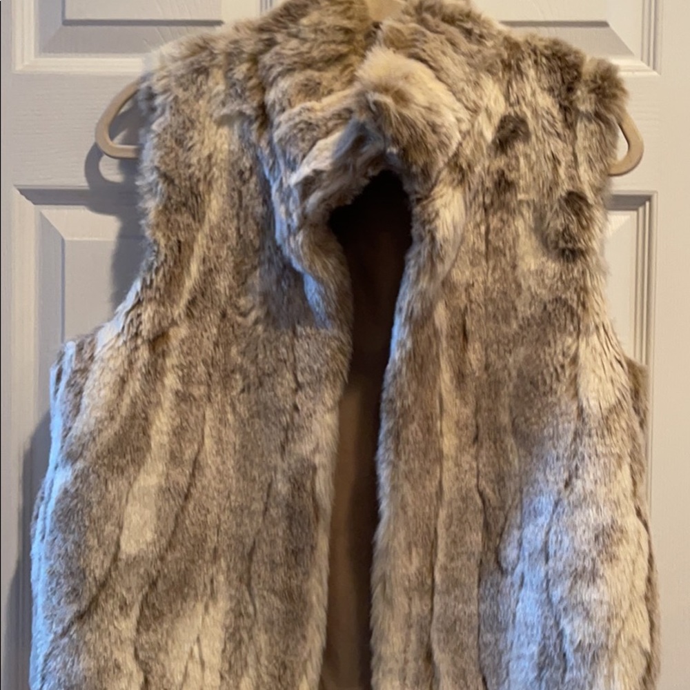 Valerie Steven’s faux fur vest